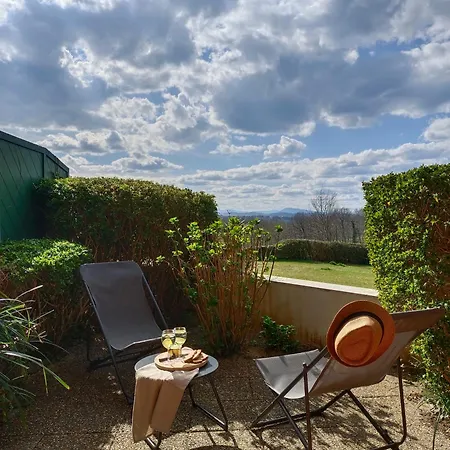 T1 Bis Avec Piscine Vue Golf Et Montagnes Apartment Arcangues Exterior photo